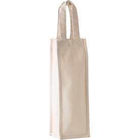 Bolsa de la compra 1 botella algodón crudo 12x36