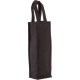 Bolsa de la compra 1 botella algodón negro 12x36