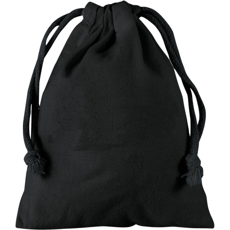 Bolsa de algodón XS Negro 10x14 Bolsa de algodón XS Negro 10x14