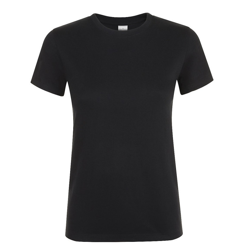 Tee Shirt Publicitaire Coton Noir Femme