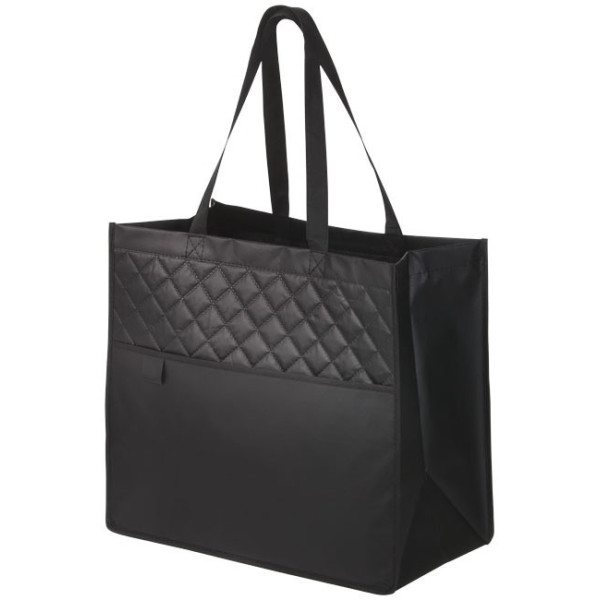Bolsa de la compra acolchada negra - sacpub
