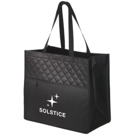 Bolsa de la compra acolchada negra - sacpub