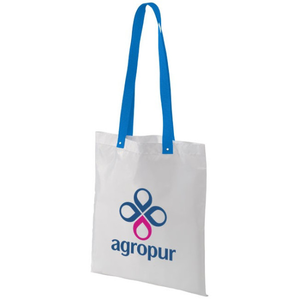 Bolsa de la compra blanca Asas de colores 38x34 - sacpub