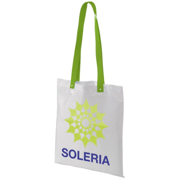 Sac shopping Blanc Anses colorées 38x34 - sacpub