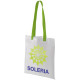 Sac shopping Blanc Anses colorées 38x34 - sacpub