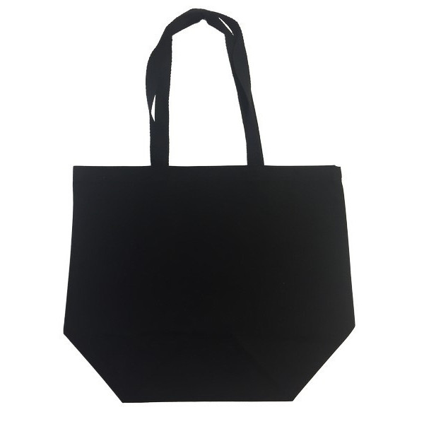 Bolsa fuelle algodón negro 45x37 - Sacpub