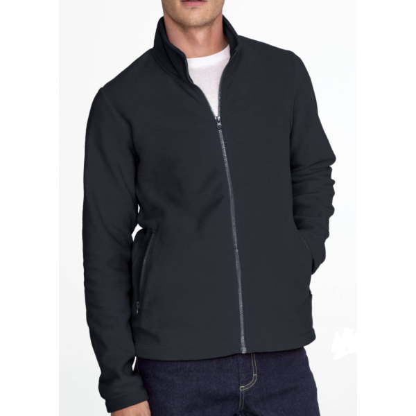 Chaqueta polar promocional NORMANN personalizada por Sacpub