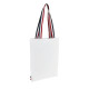 Sac coton blanc tricolore 37x42 - Sacpub