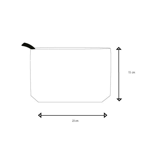 Trousse coton NY 23x15 400gr personnalisé en France par Sacpub
