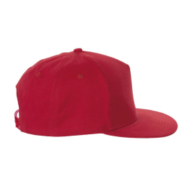 CASQUETTE FILET 5 PANNEAUX BUBBLE - Blanc / Rouge imprimé et