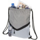 Mochila deportiva Voyager gris con cordón personalizada en Francia por Sacpub