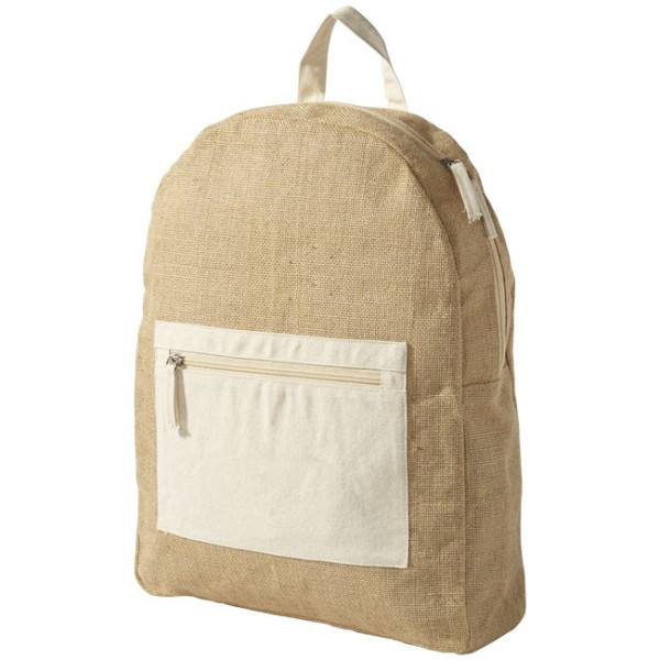 Sac à dos Jute, naturel publicitaire personnalisé