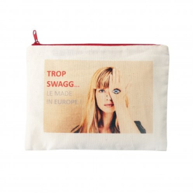 Trousse fourre tout zippée 150gr naturel personnalisé