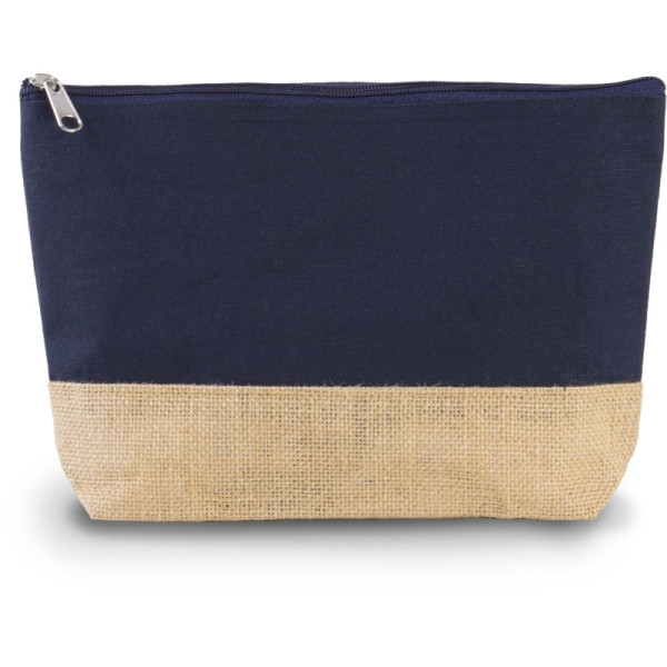 Pochette publicitaire en toiles de coton et jute, trousse personnalisé en France par Sacpub