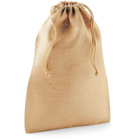 Bolsa grande de yute 55x75 con cordones personalizados by Sacpub