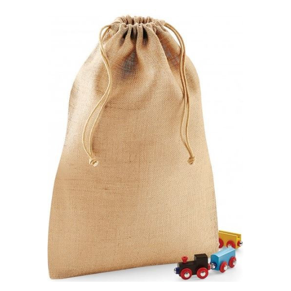 POCHON JUTE AVEC CORDONS