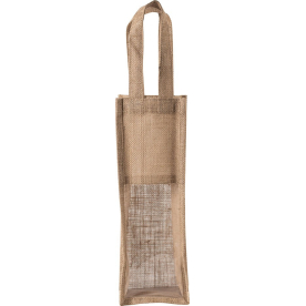 Bolsa de yute para botellas personalizada