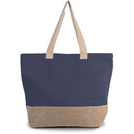 Bolsa de la compra tote espíritu rústico-500grm2- 52 x 40 x 16 cm- lona de algodón y yute-Sacpub
