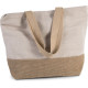 Bolsa de la compra tote espíritu rústico-500grm2- 52 x 40 x 16 cm- lona de algodón y yute-Sacpub