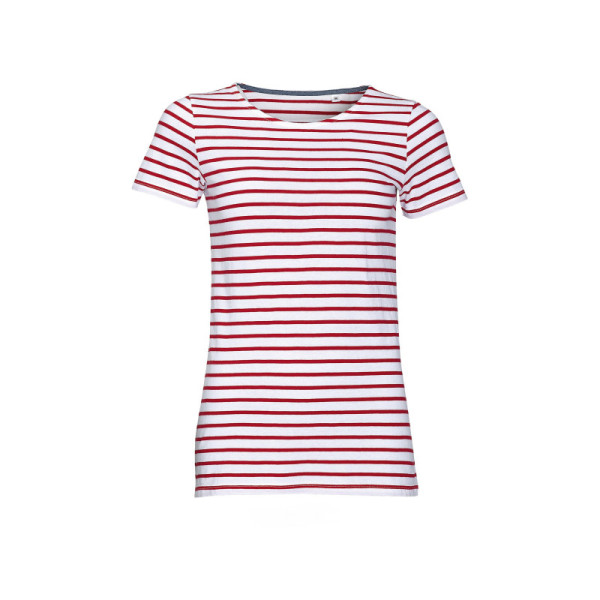 TEE-SHIRT FEMME COL ROND RAYÉ