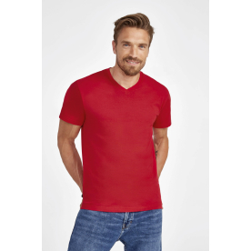 T-Shirt-Col-V-Homme-imprimé-en-France-par-Sacpub-spécialiste-du-textile-publicitaire