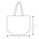 Bolsa fuelle algodón negro 45x37 - Sacpub