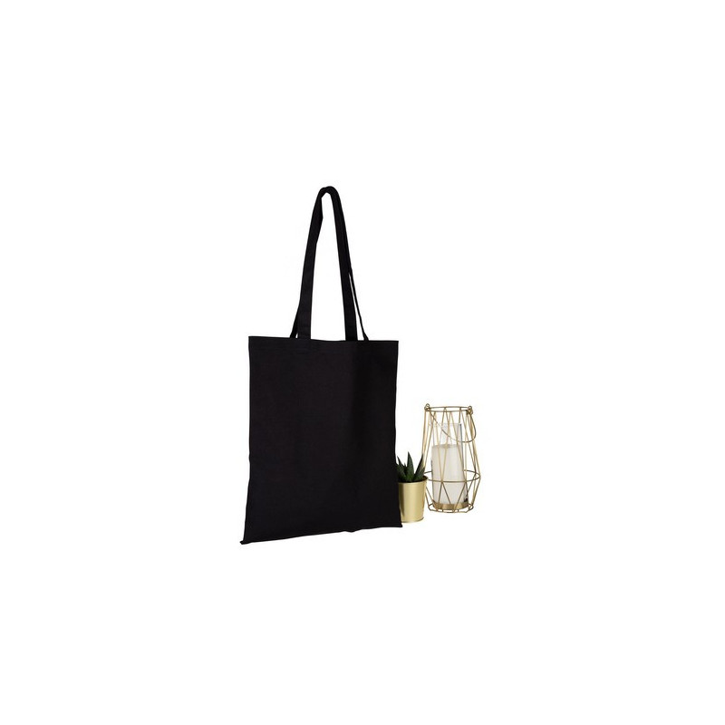 Sac coton Noir 38x42 330gr Sac coton Noir 38x42 330gr