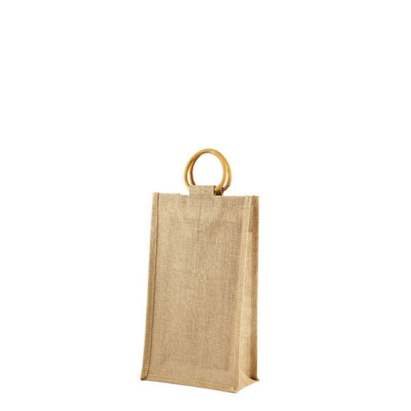 Bolsa de yute-2 botellas