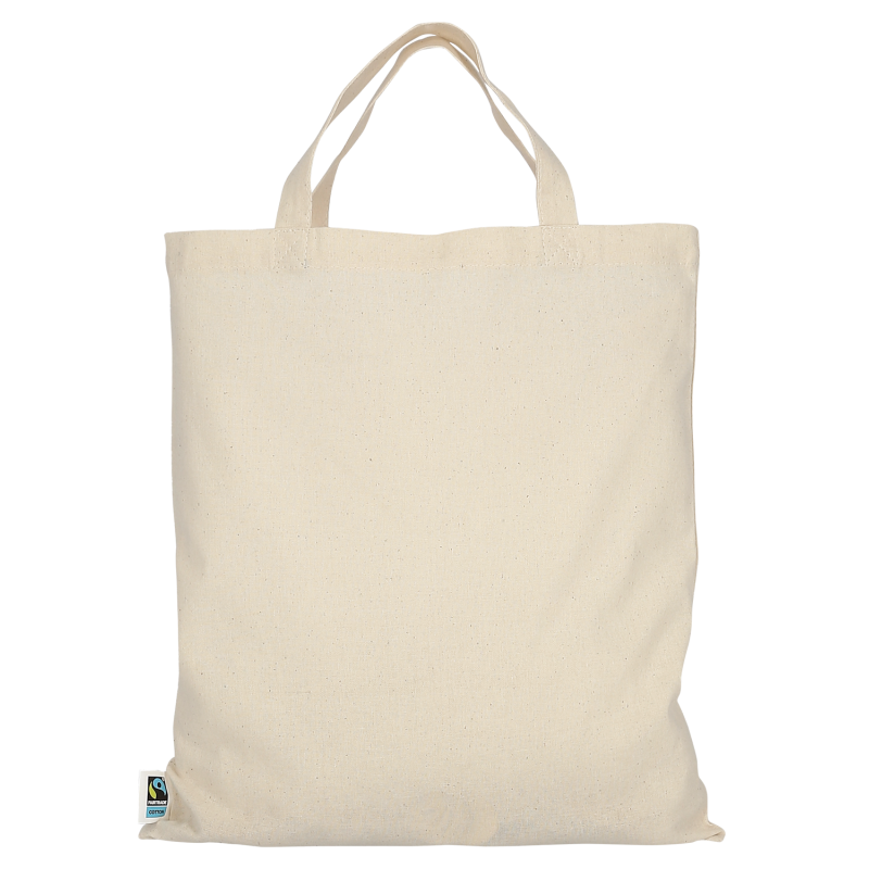 FAIRTRADE bolsa de algodón 28x32 Asas cortas FAIRTRADE bolsa de algodón 28x32 Asas cortas