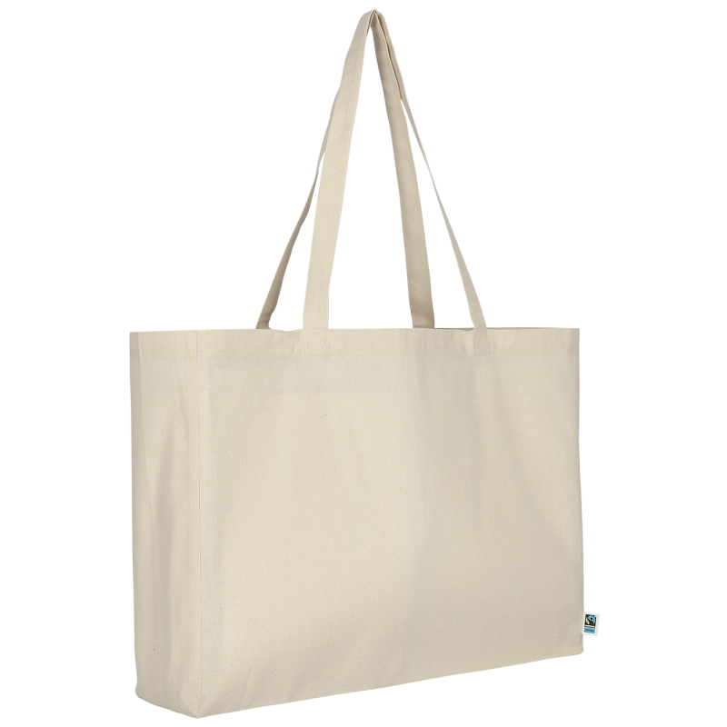 Bolsa de playa de algodón FAIRTRADE - 140 gr/m² (8,5 libras)