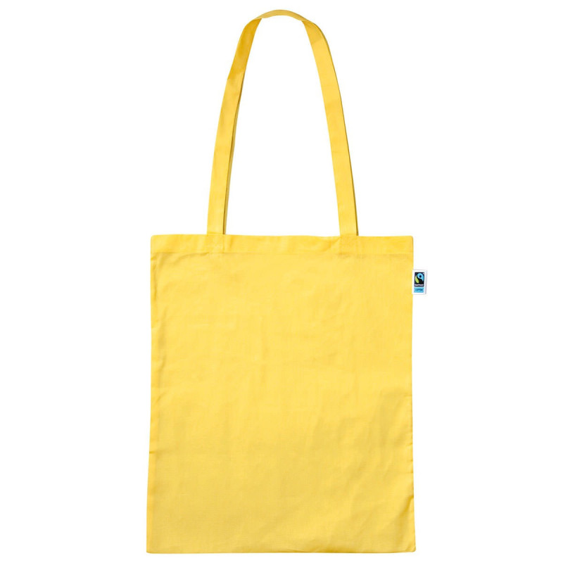 Bolsa de algodón FAIRTRADE, asas largas Bolsa de algodón FAIRTRADE, asas largas