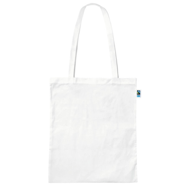Bolsa de algodón FAIRTRADE 140 g/m2, promocional. Bolsa de algodón personalizada. 38 x 42 cm