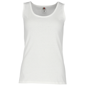 T-shirt débardeur publicitaire femme moderne BLANC