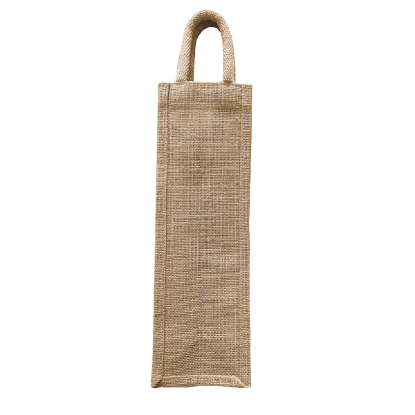 Sac jute 1 bouteille personnalisé par Sacpub