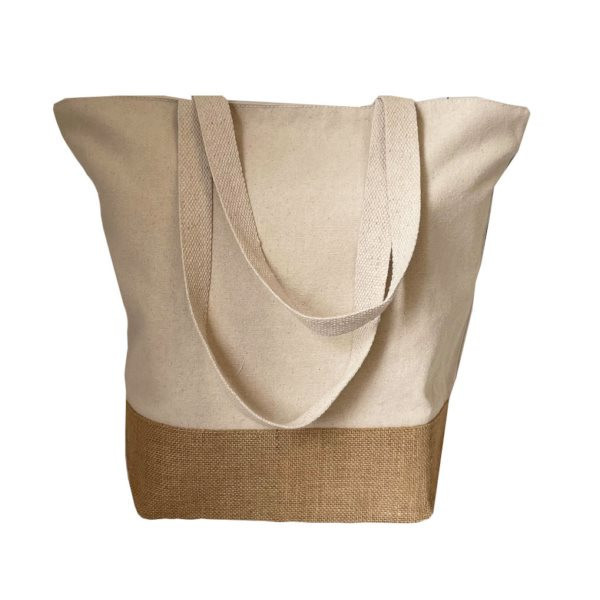 SAC COTON JUTE ALGARVE large personnalisé en France par Sacpub