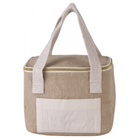 Bolsa nevera de yute modelo pequeño personalización france by sacpub