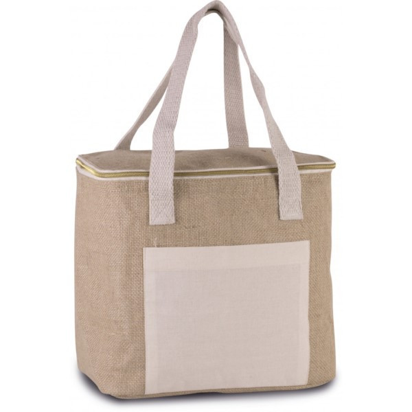 Sac isotherme jute moyen modèle personnalisation france par sacpub