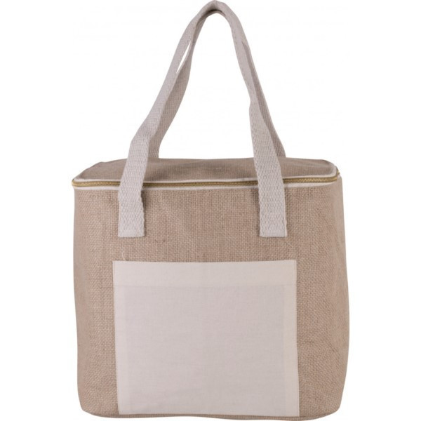 Sac isotherme jute moyen modèle personnalisation france par sacpub