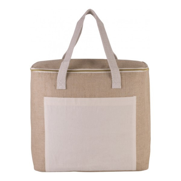 Sac isotherme jute grand modèle personnalisation france par sacpub