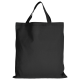 Bolsa algodón Asas cortas 38x42 cm negro personalizada en Francia por Sacpub