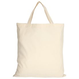 Bolsa algodón natural Asas cortas 38x42 crudo personalizada en Francia por Sacpub