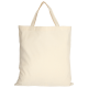 Bolsa algodón natural Asas cortas 38x42 crudo personalizada en Francia por Sacpub