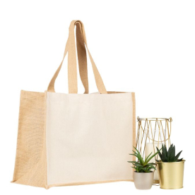 Sac Jute Comby 42x33 cm personnalisé en France par Sacpub